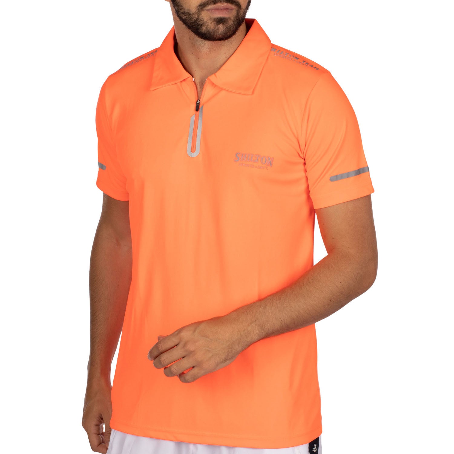 Polo de sport zippé Orange - Shilton