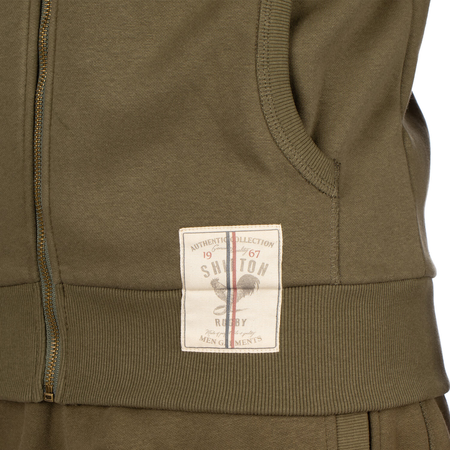 Gilet à capuche coq