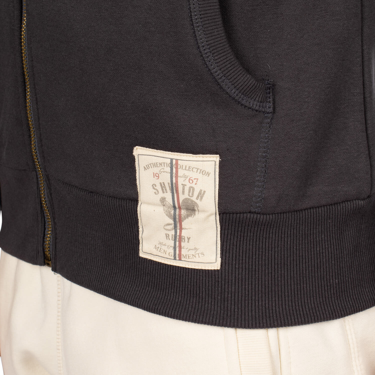 Gilet à capuche coq
