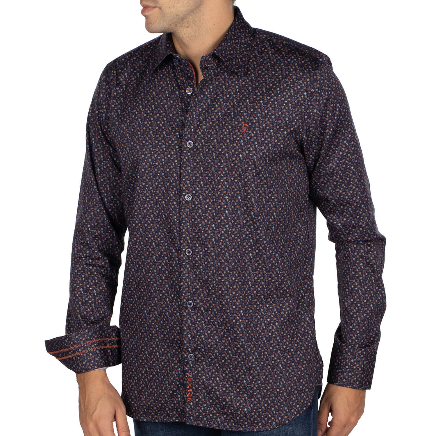 Chemise rugby fleurie