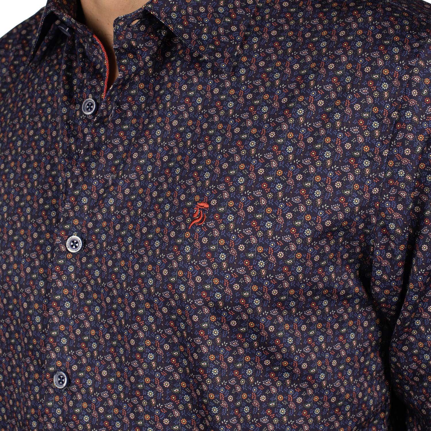 Chemise rugby fleurie