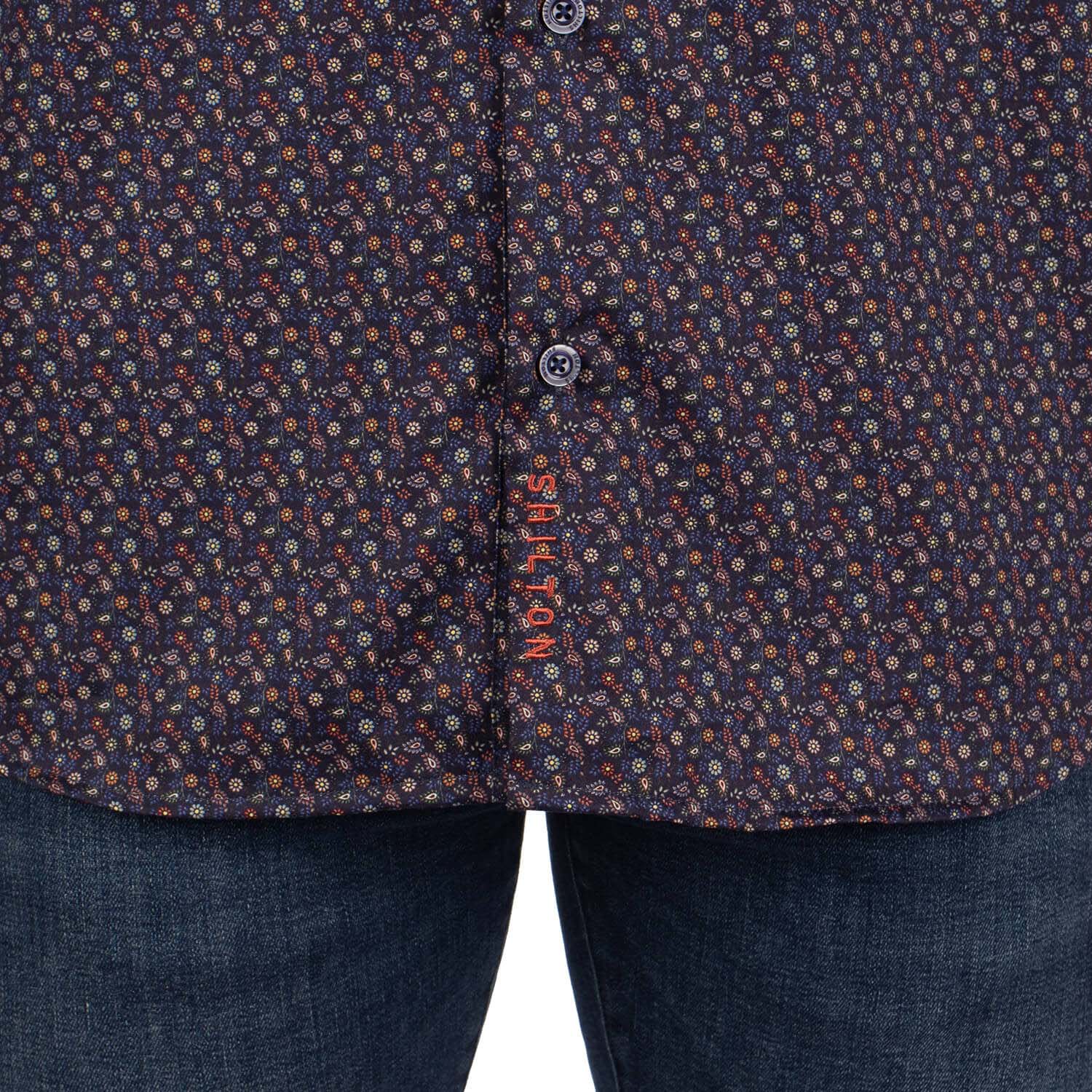 Chemise rugby fleurie