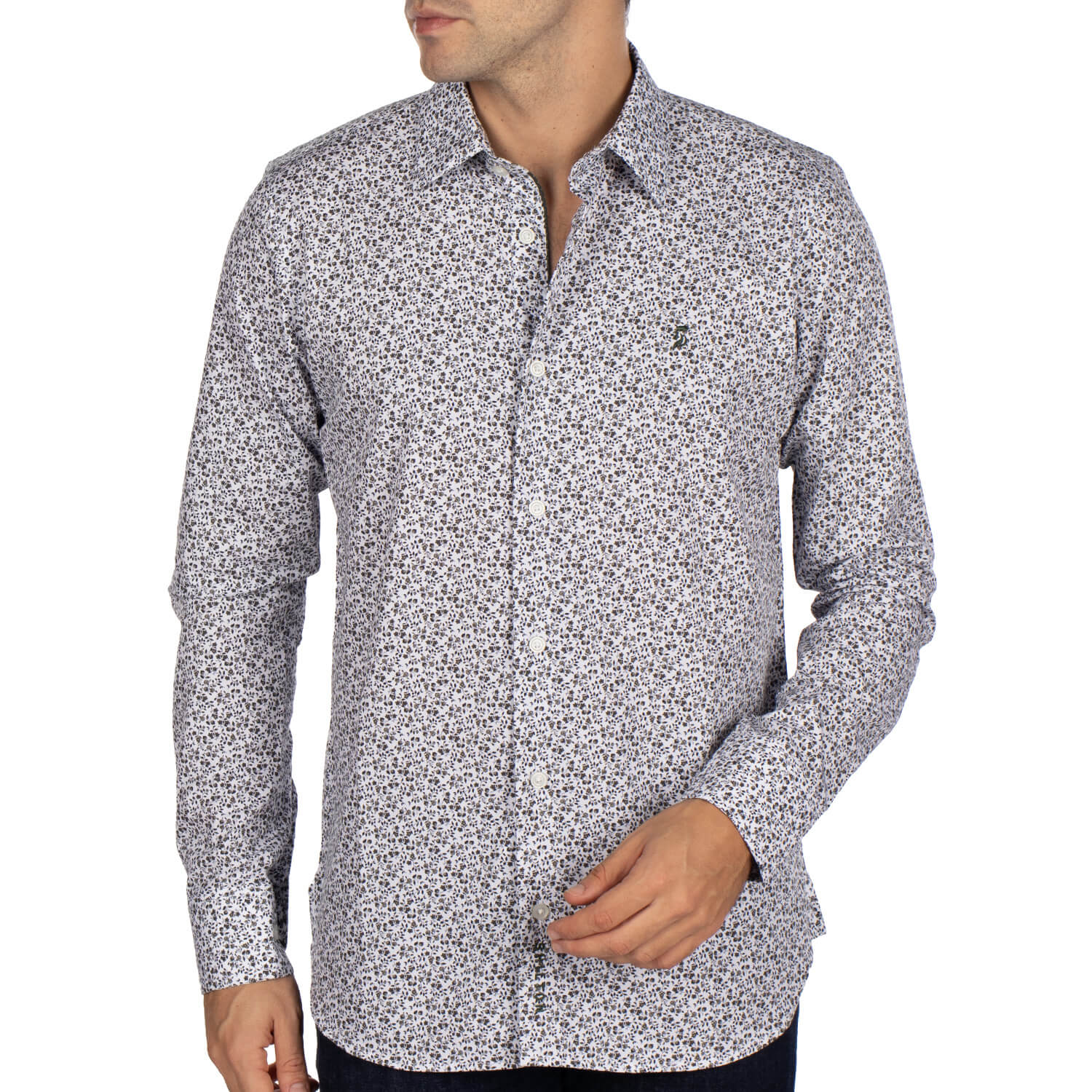 Chemise rugby fleurie