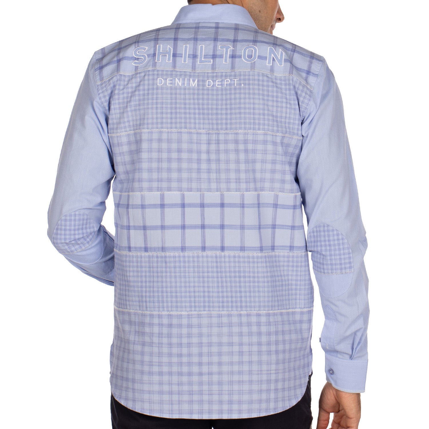 Chemise patchwork Ciel - vu de dos - Shilton