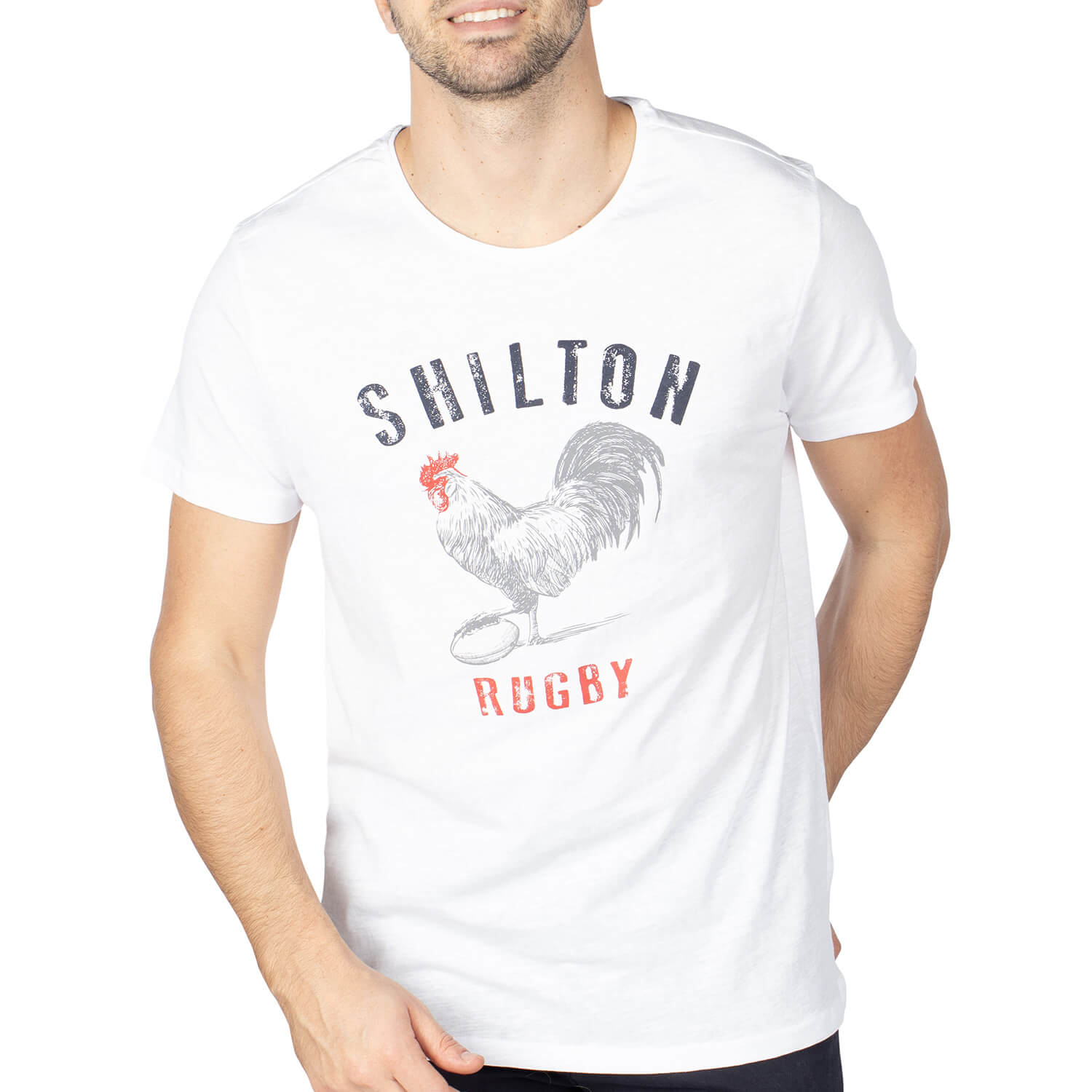 T-shirt rugby coq