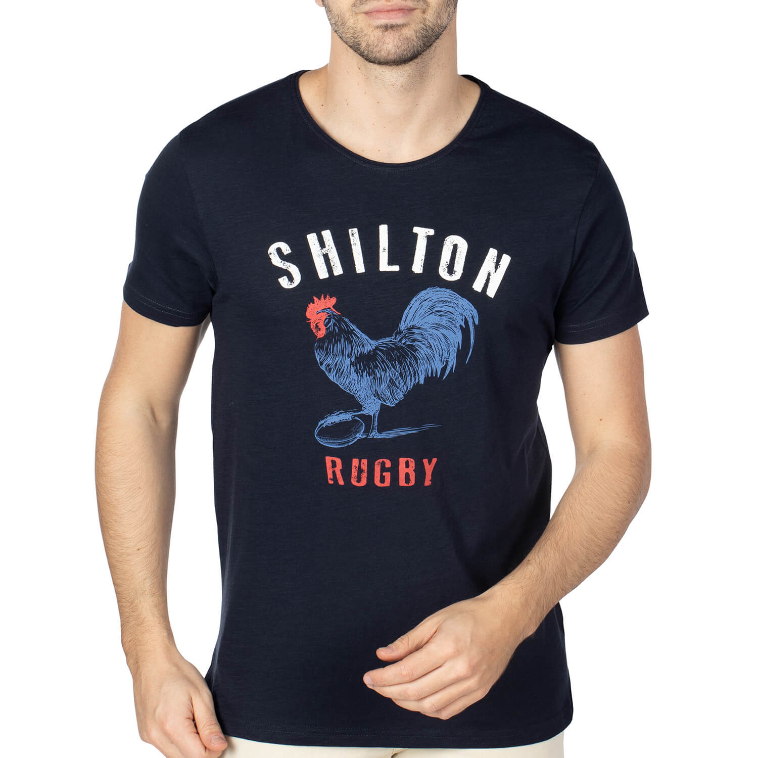 T-shirt rugby coq