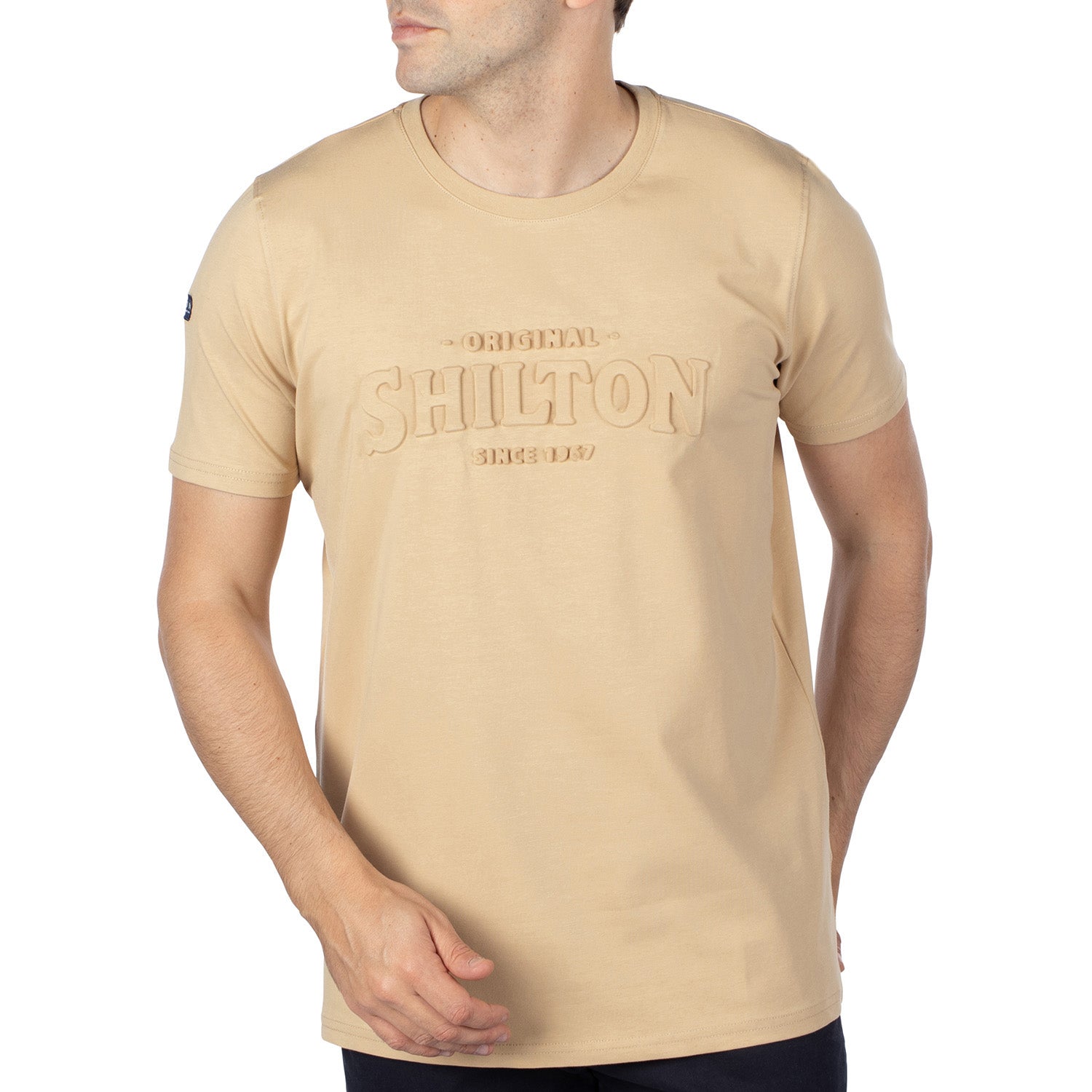 T-shirt basic relief Beige - Shilton