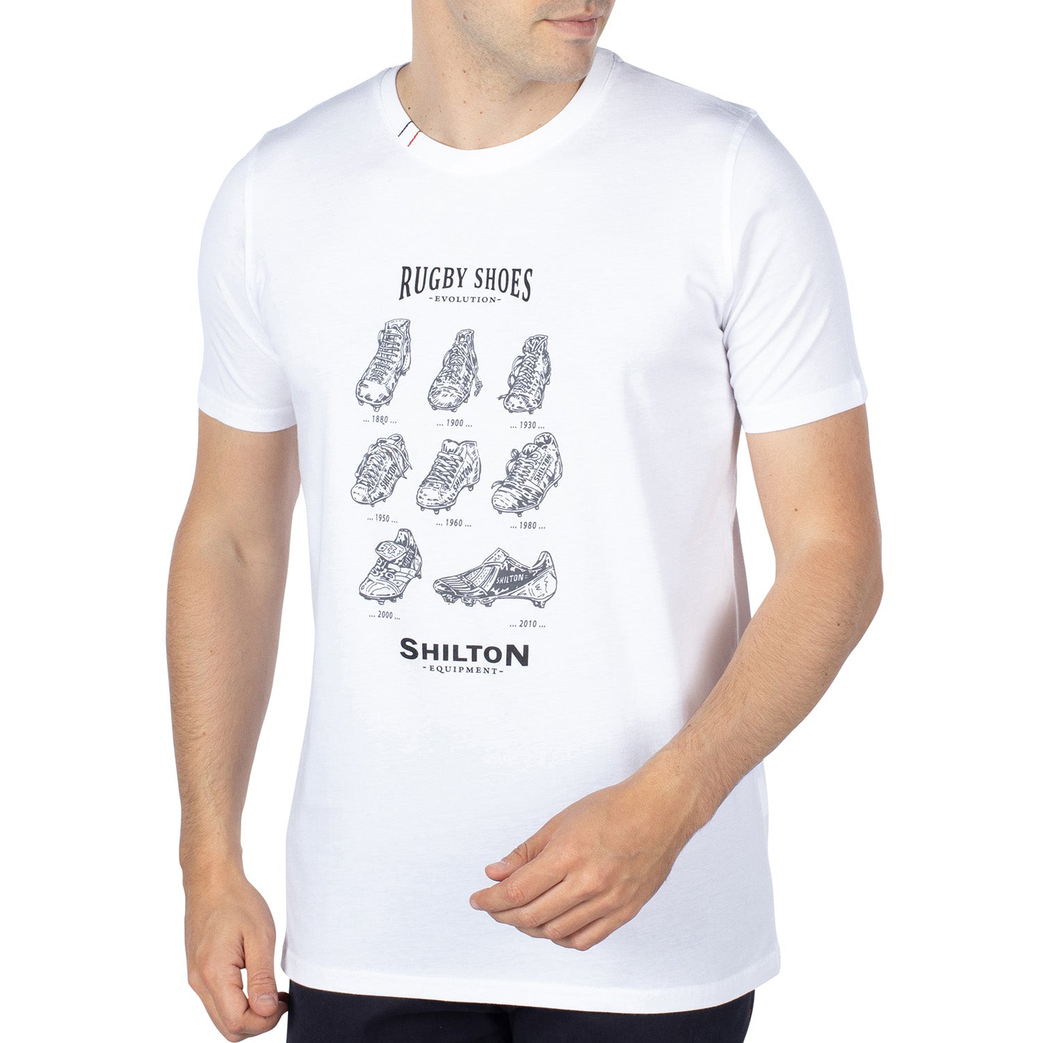 T-shirt rugby shoes evolution