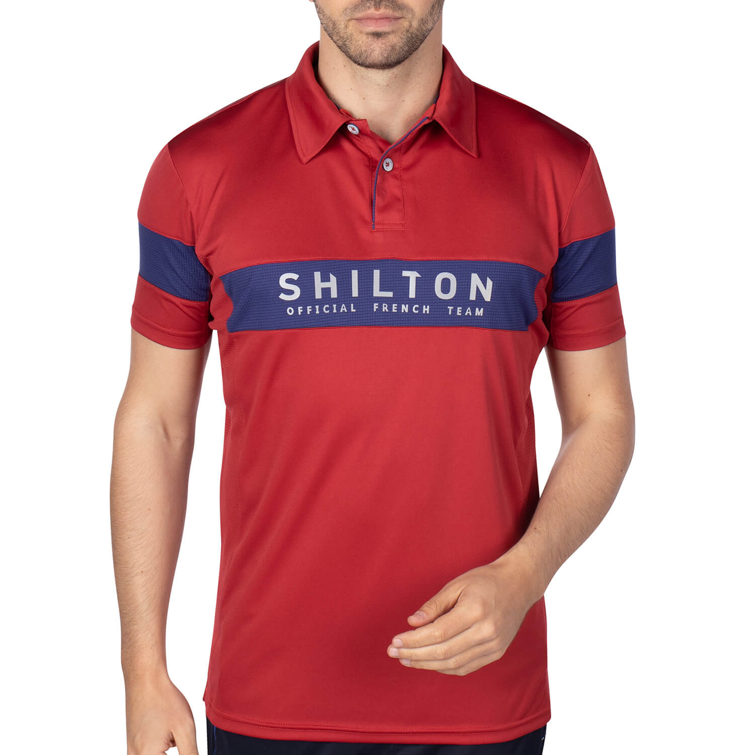 Polo sport french team Rouge X Bleu - Shilton