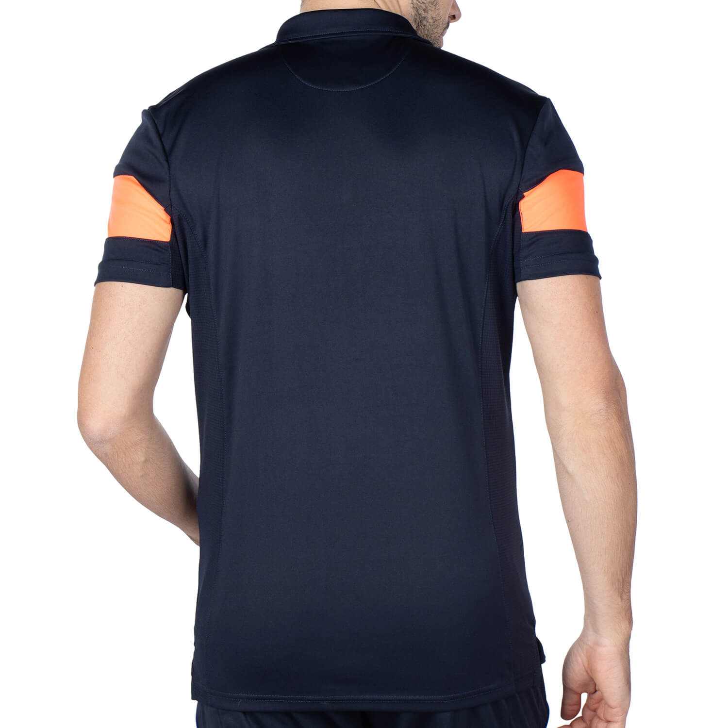 Polo sport french team Navy X Orange - vu de dos - Shilton