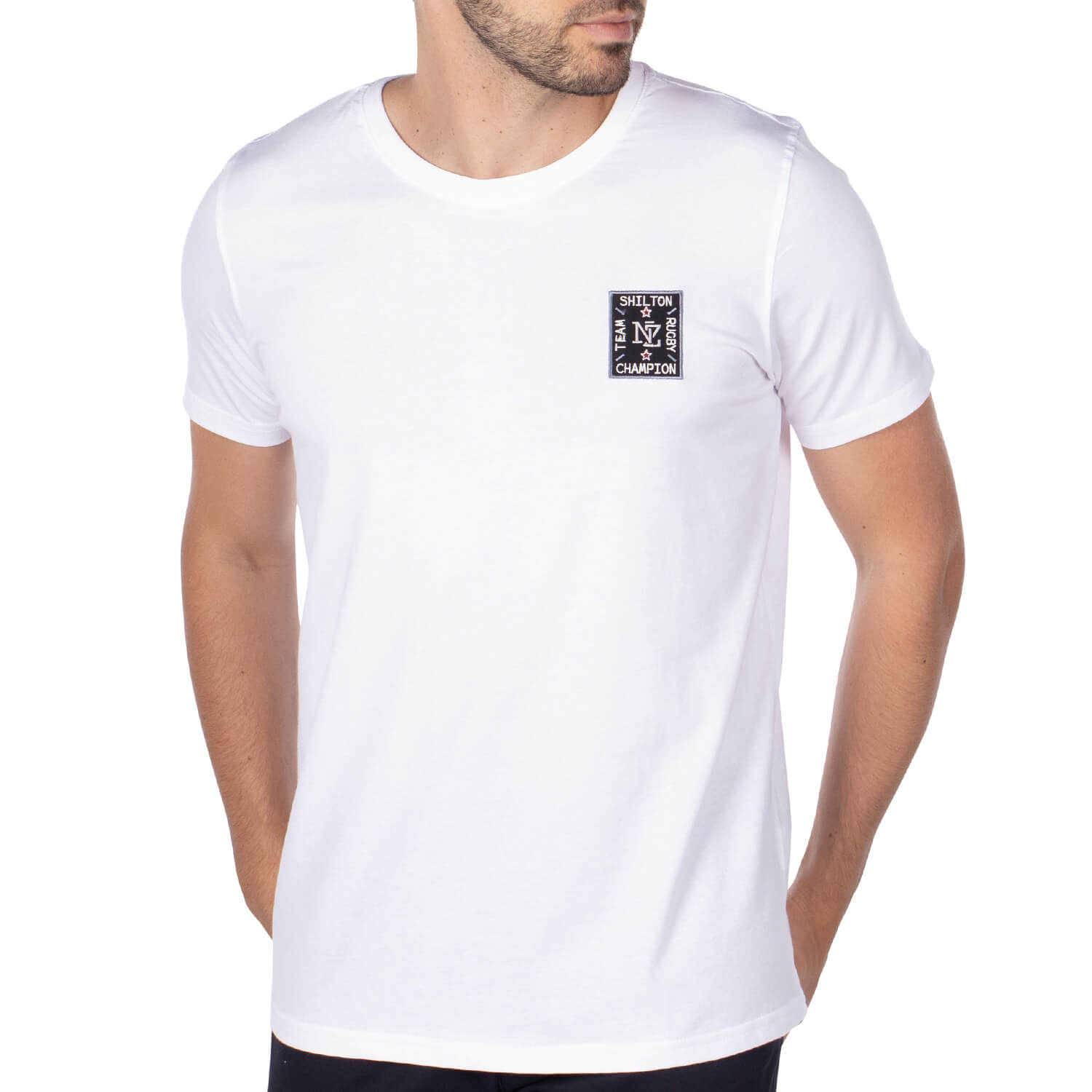 T-shirt rugby New Zealand Blanc - Shilton