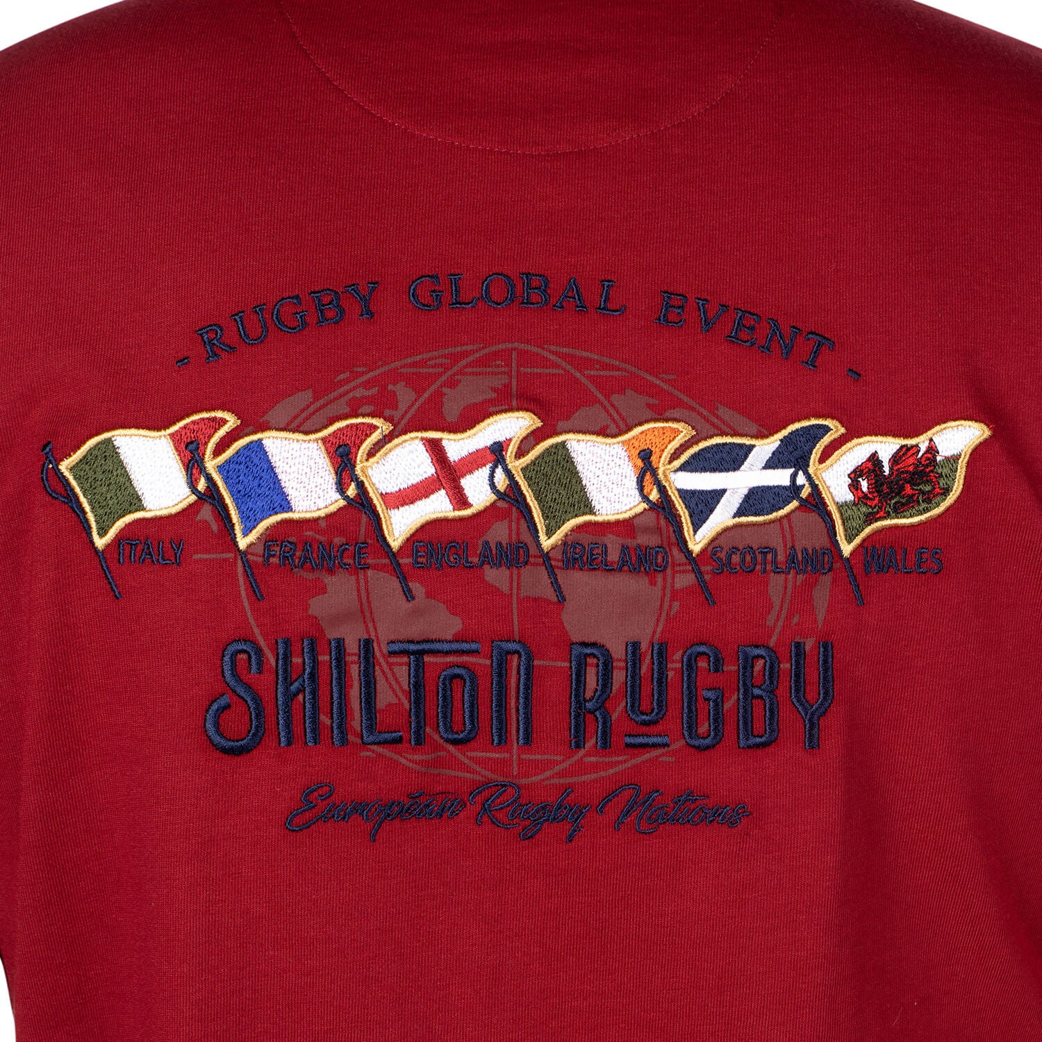 Polo European Rugby Nations Rouge