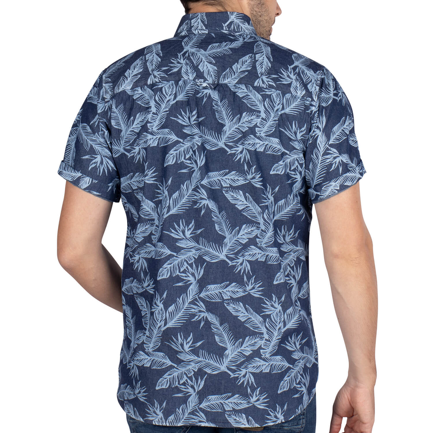 Chemise class 67 Hawai Navy - vu de dos - Shilton