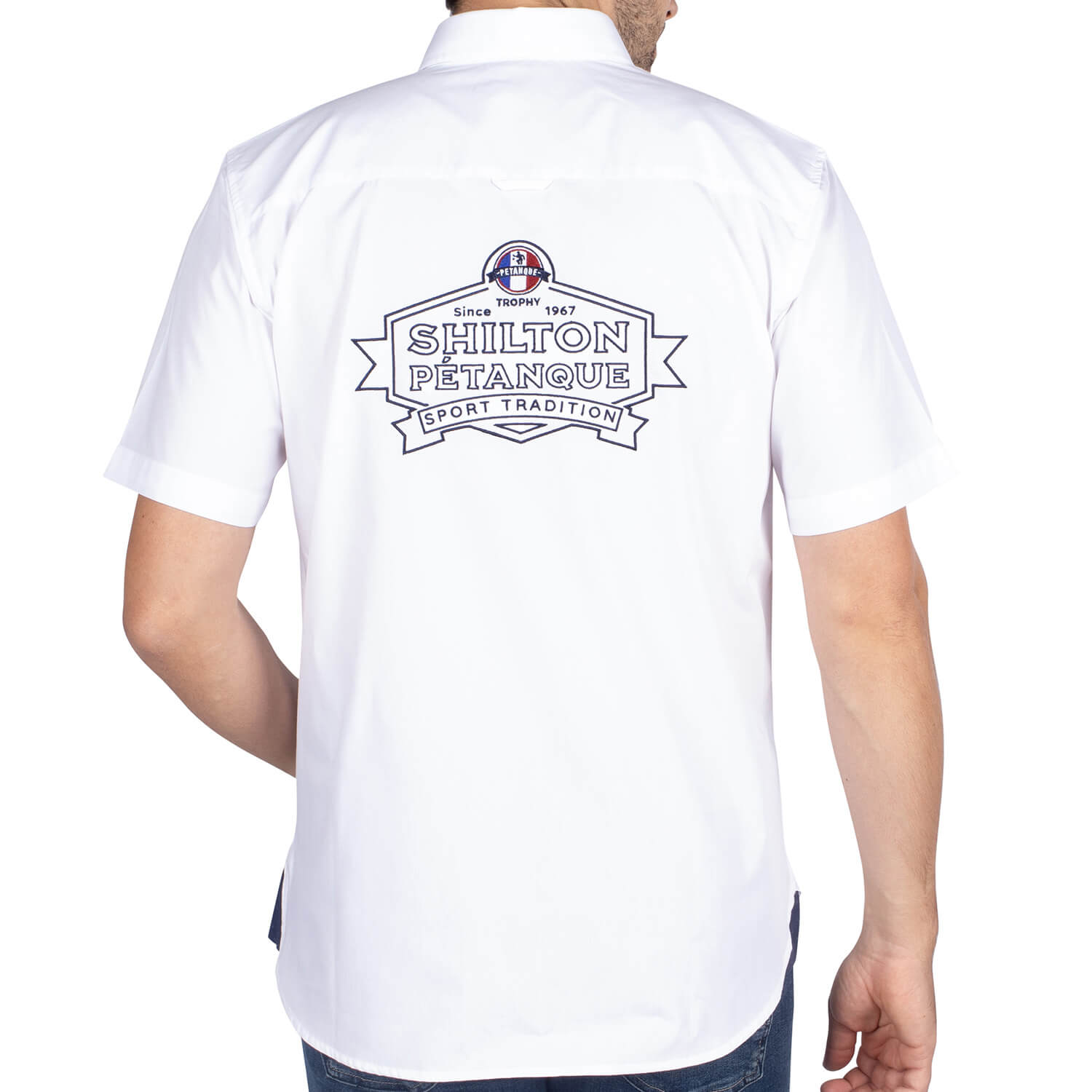 Chemise masters Blanc - vu de dos - Shilton
