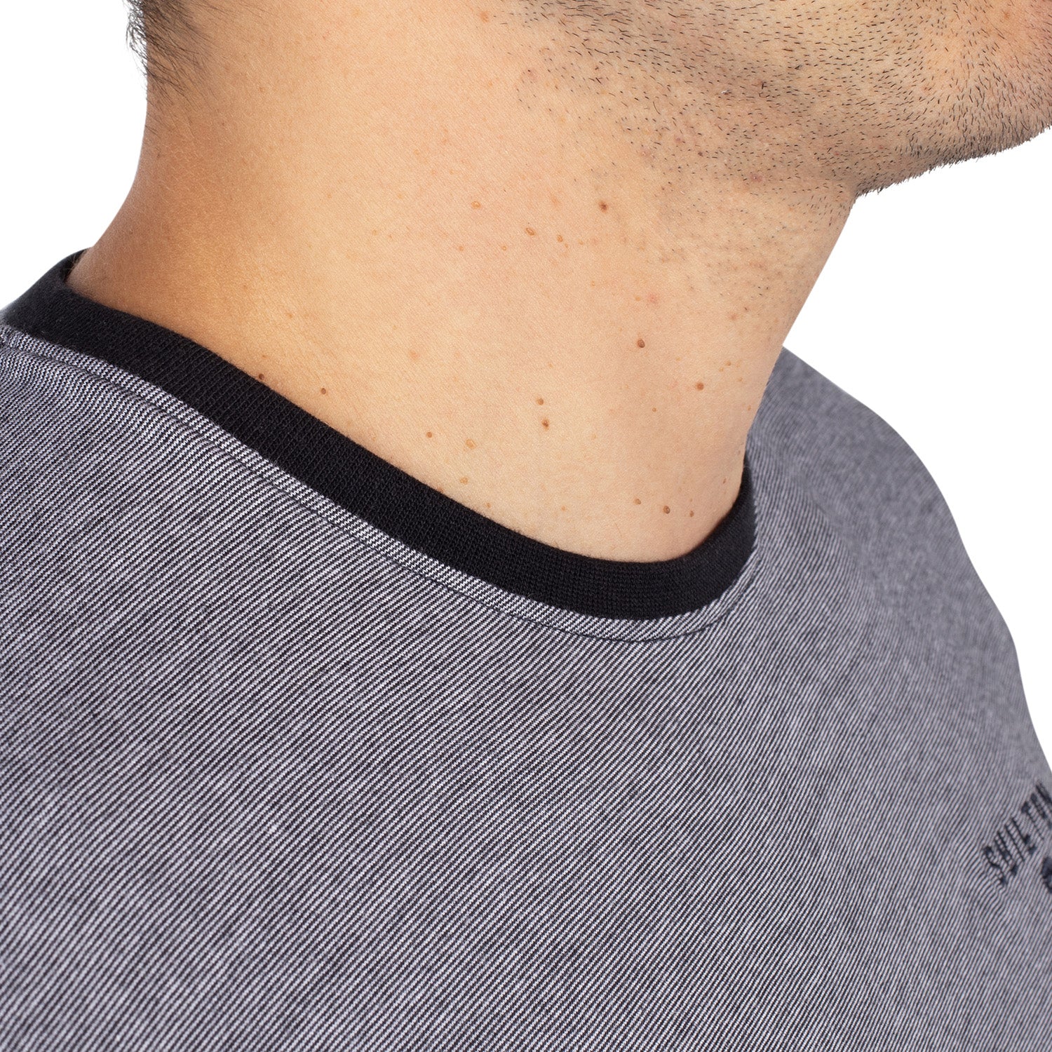 T-shirt écusson rayé