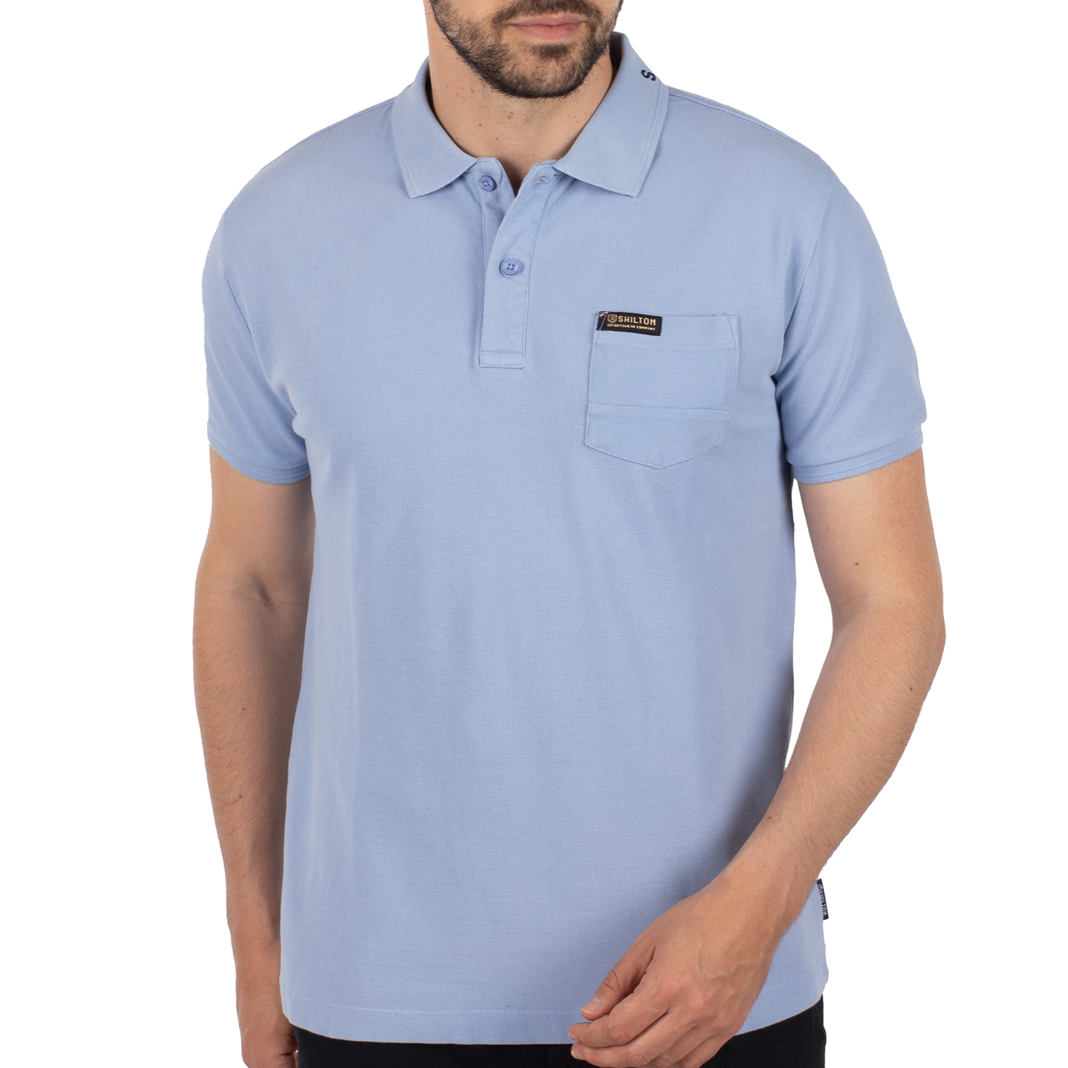 Polo piqué lagon