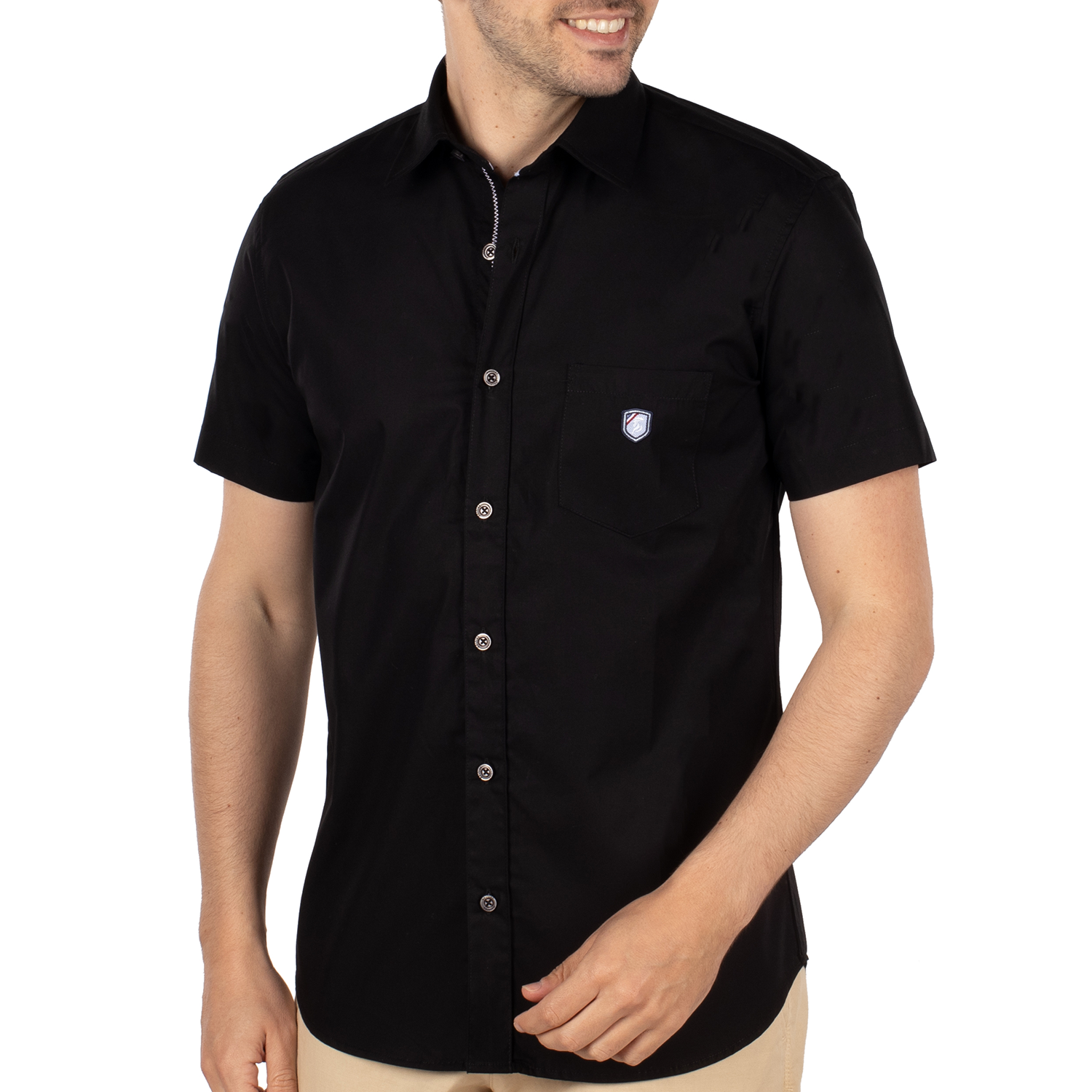 Chemise écusson calanque