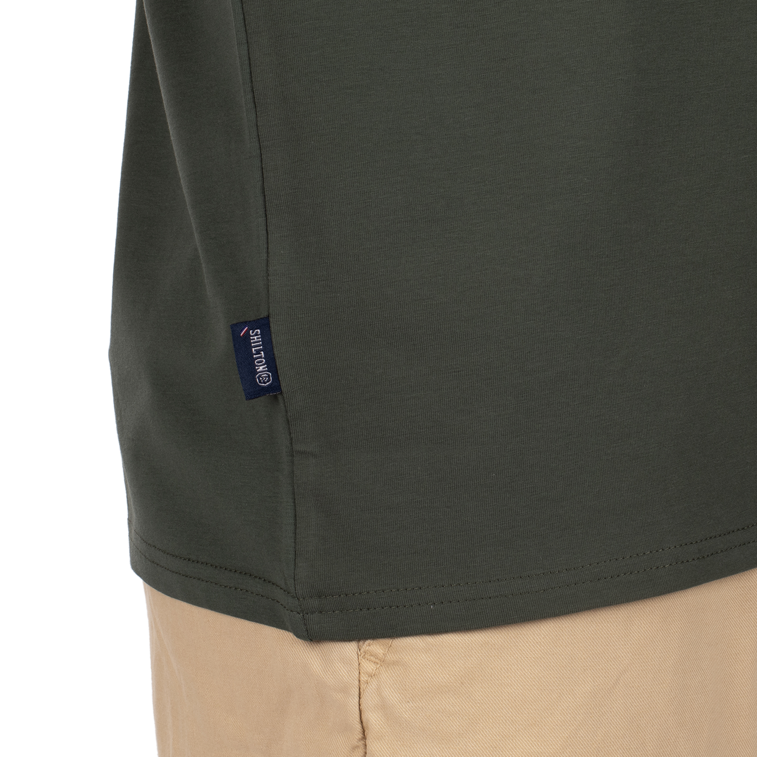T-shirt embossing celadon