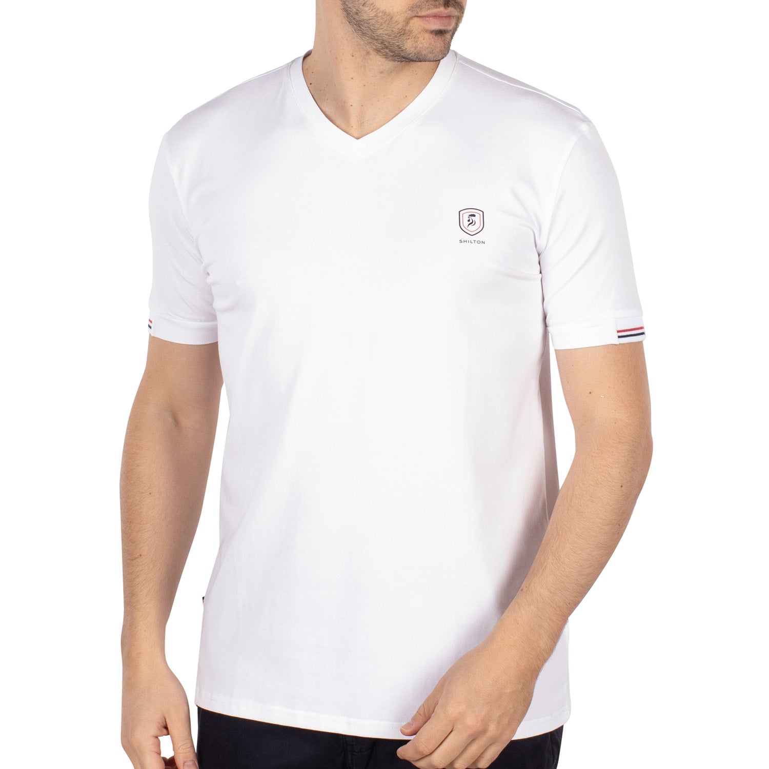 T-shirt basic blason print