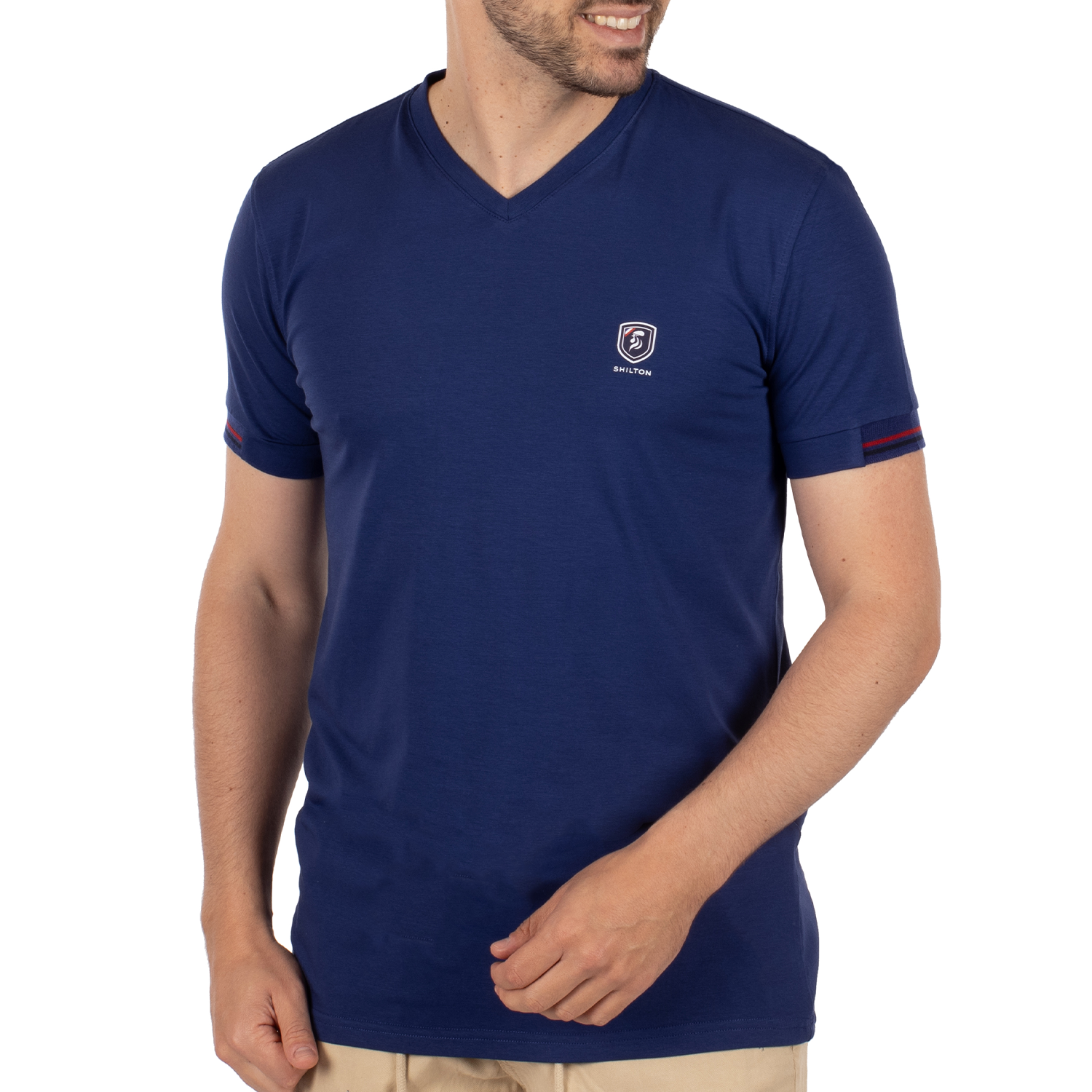 T-shirt basic blason print
