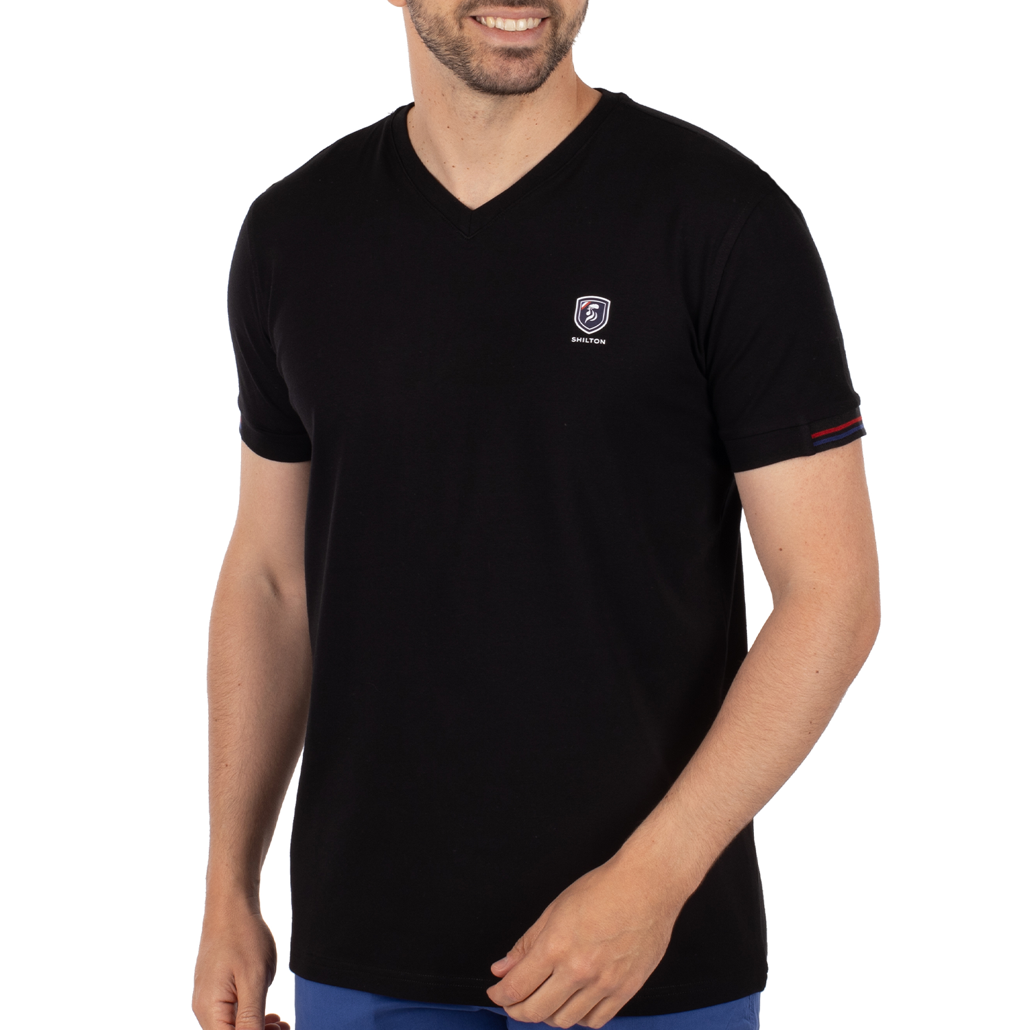 T-shirt basic blason print