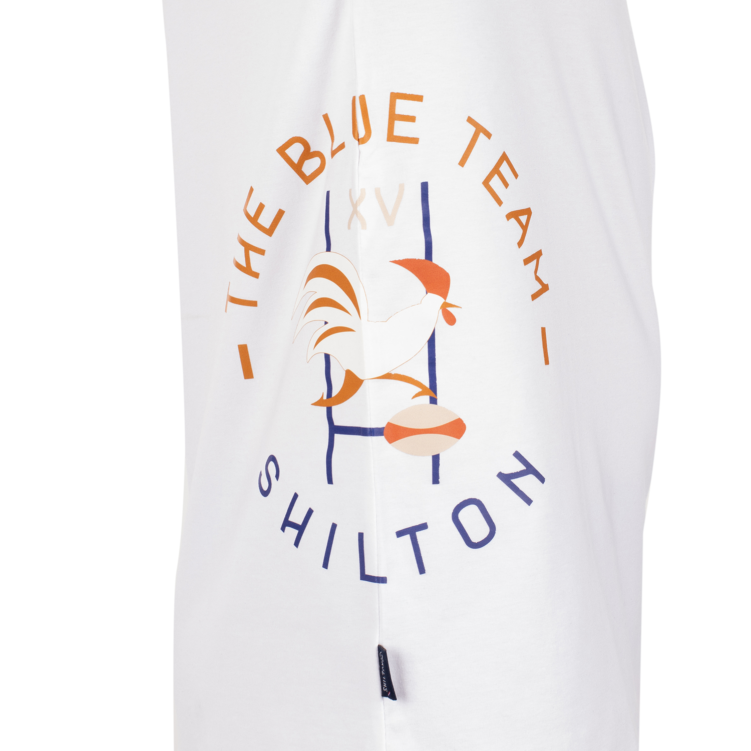 T-shirt rugby blue side