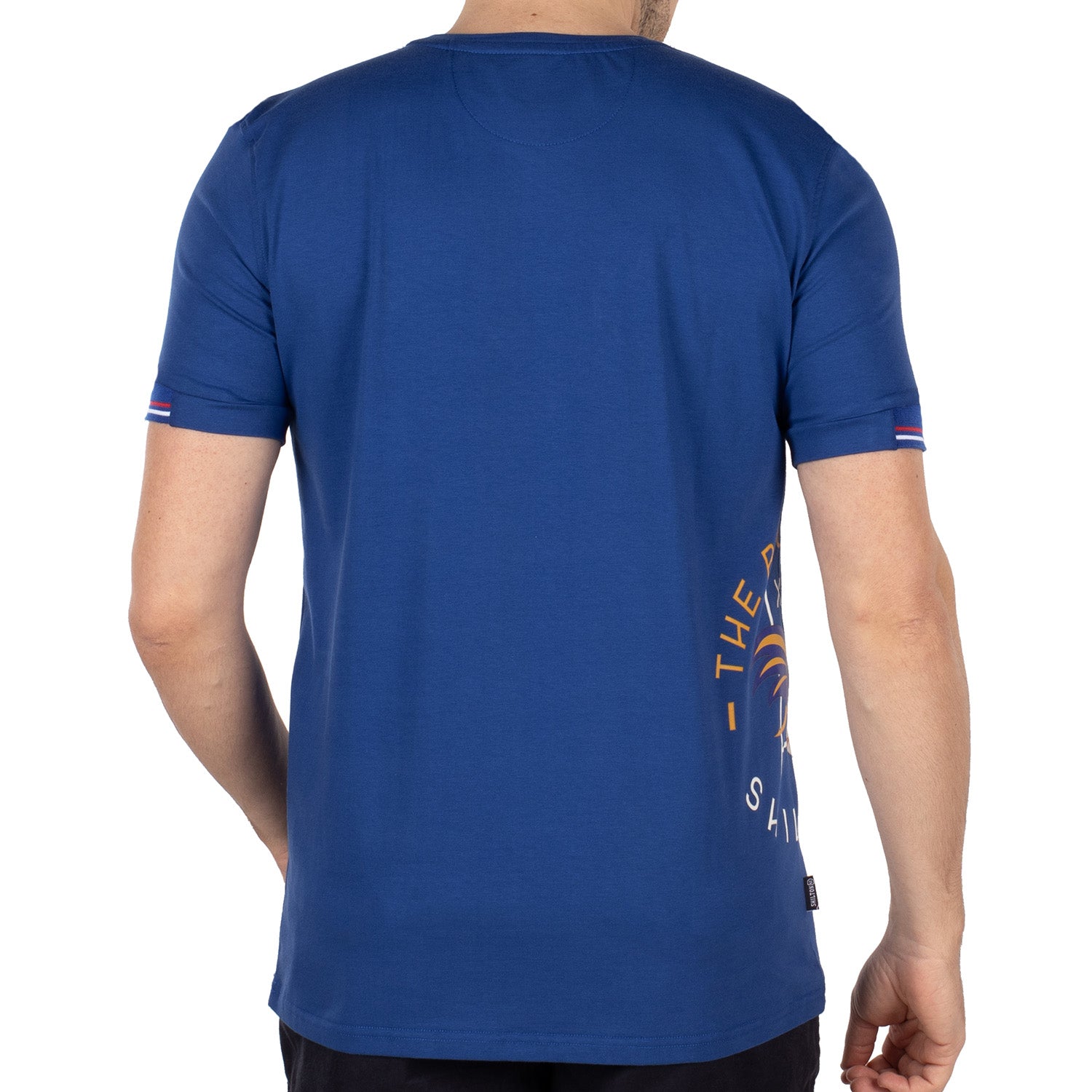 T-shirt rugby blue side