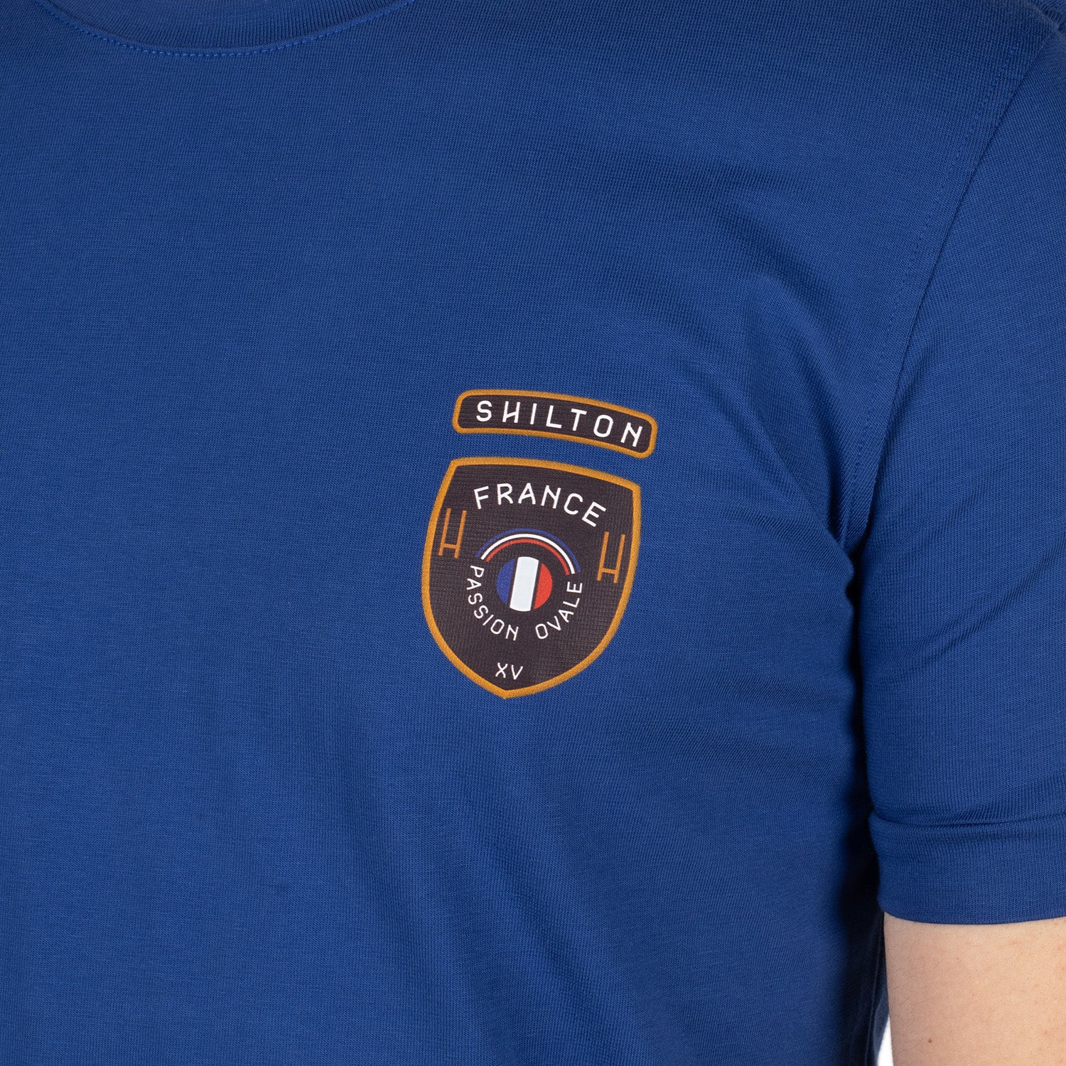 T-shirt rugby blue side