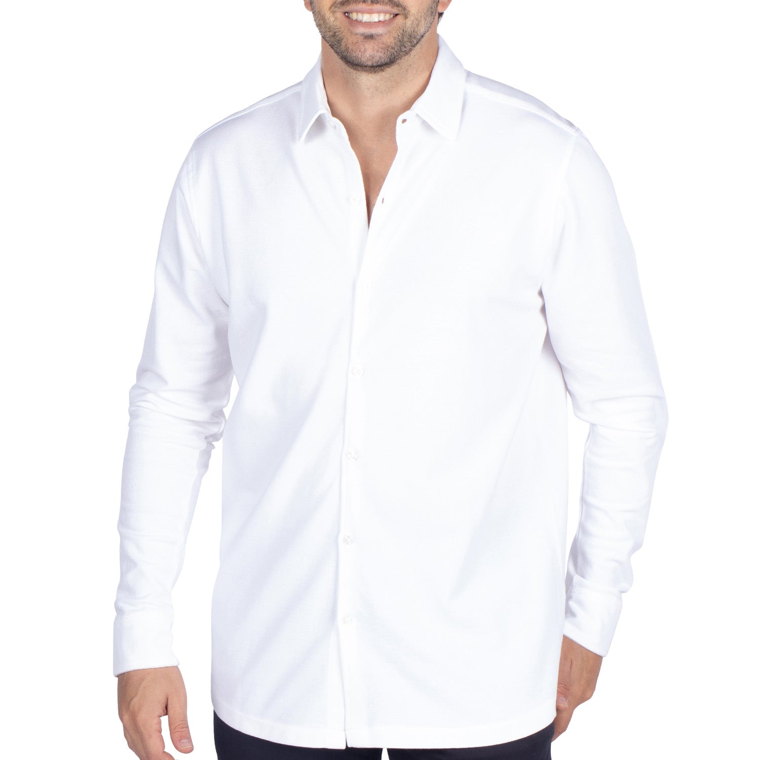 Chemise basic unity piqué Blanc - Shilton