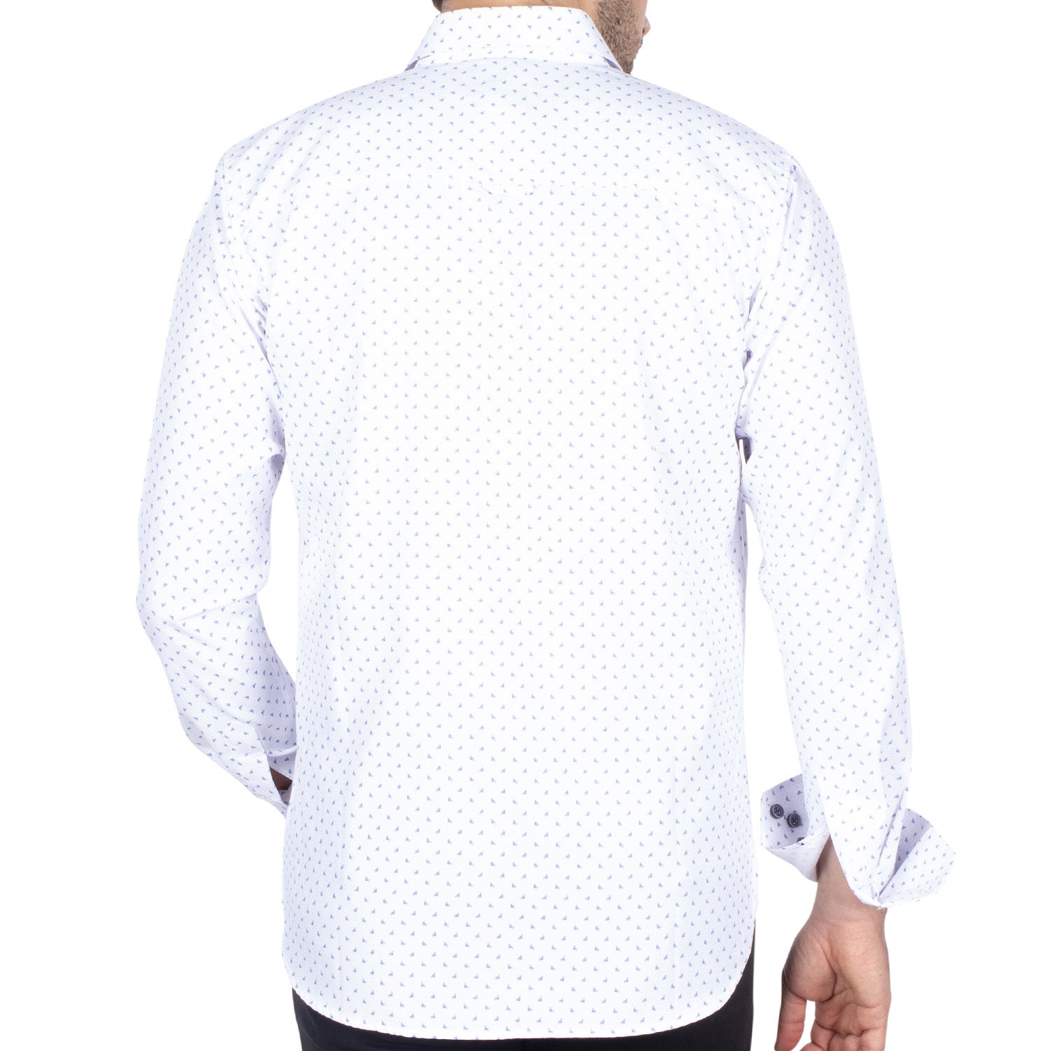 Chemise à motifs imprimés Blanc - vu de dos - Shilton