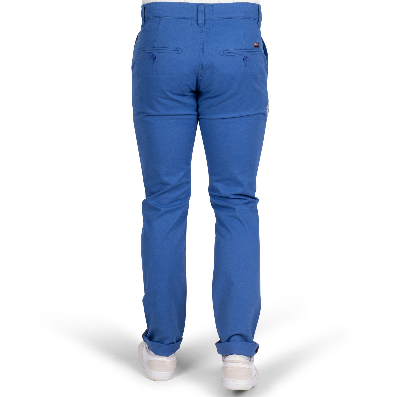 Pantalon chino écusson Blue - vu de dos - Shilton