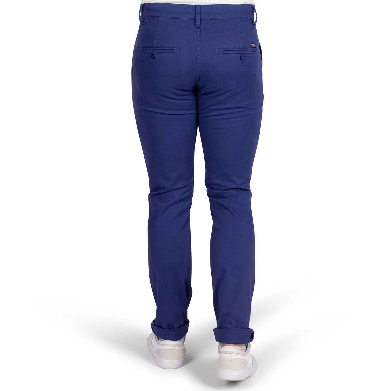 Pantalon chino écusson Indigo - vu de dos - Shilton