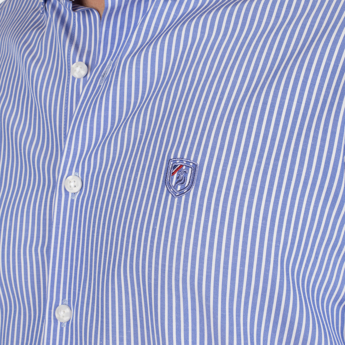 Chemise à rayures argentière