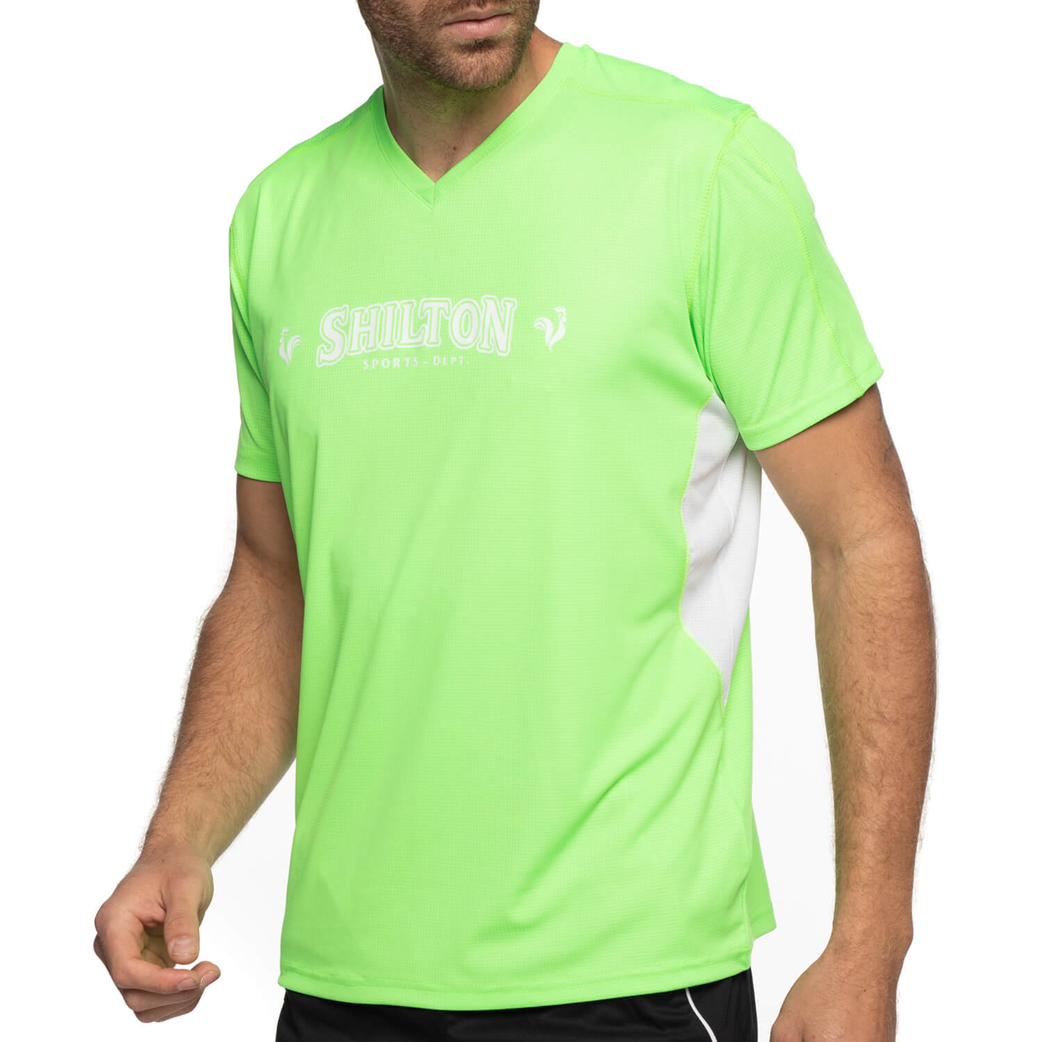 T-shirt sport col v