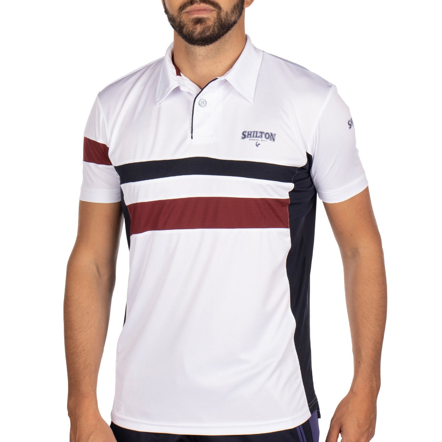 Polo de sport tricolore