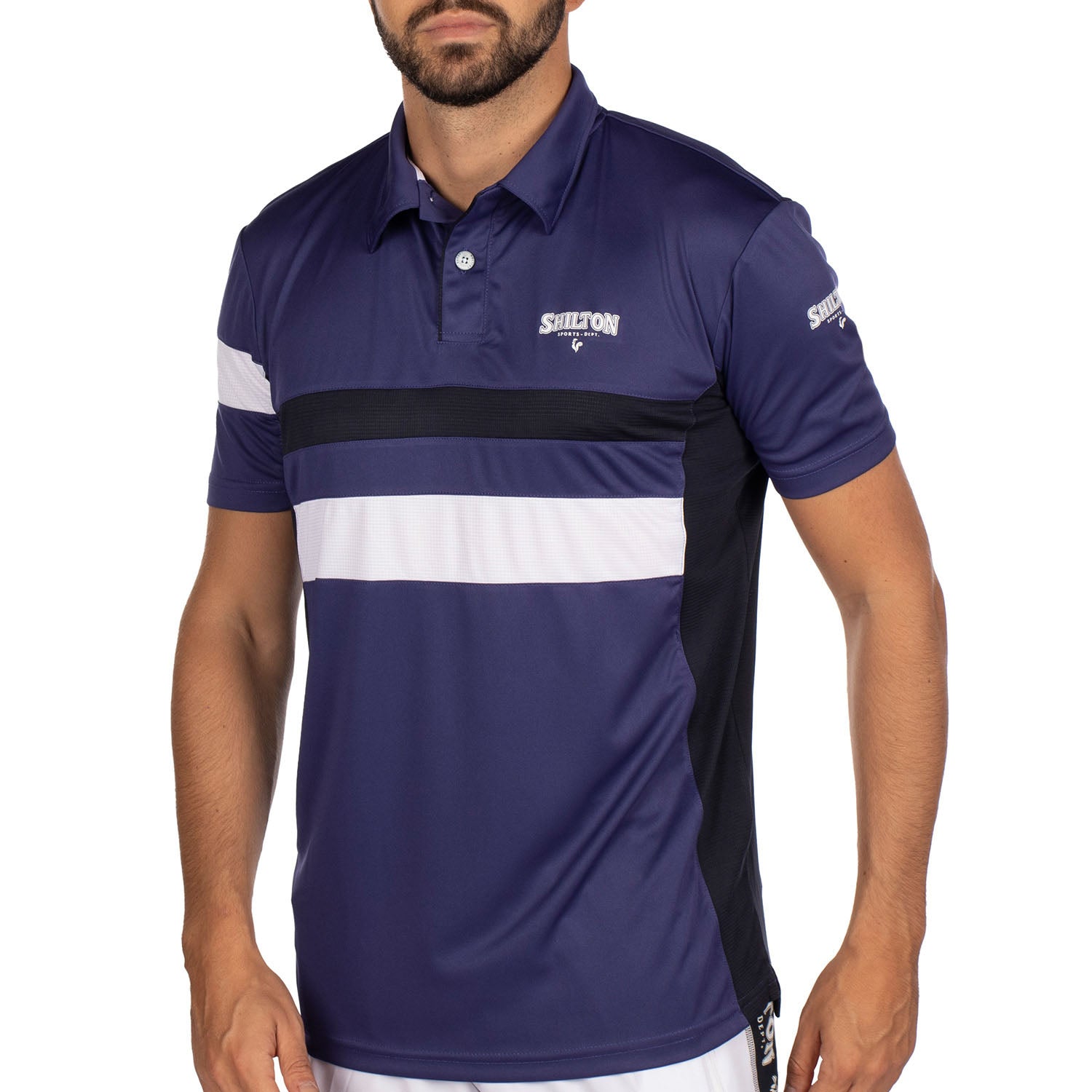 Polo de sport tricolore