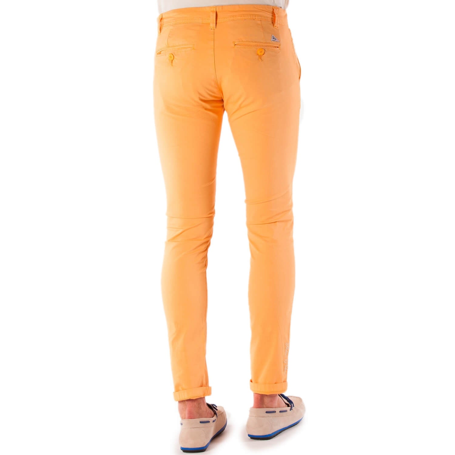 Yellow Drawstring Pants - back view - Shilton