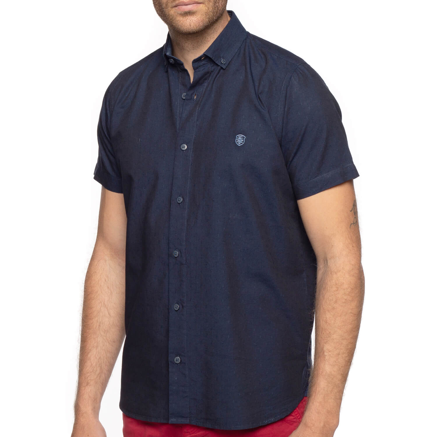 Navy badge shirt - Shilton