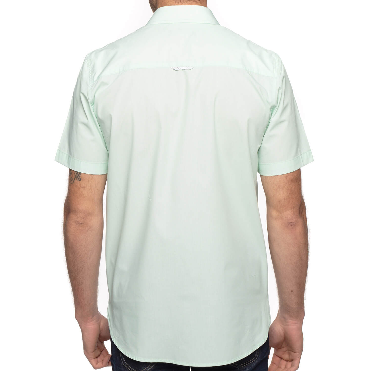 Basic green shirt - back view - Shilton