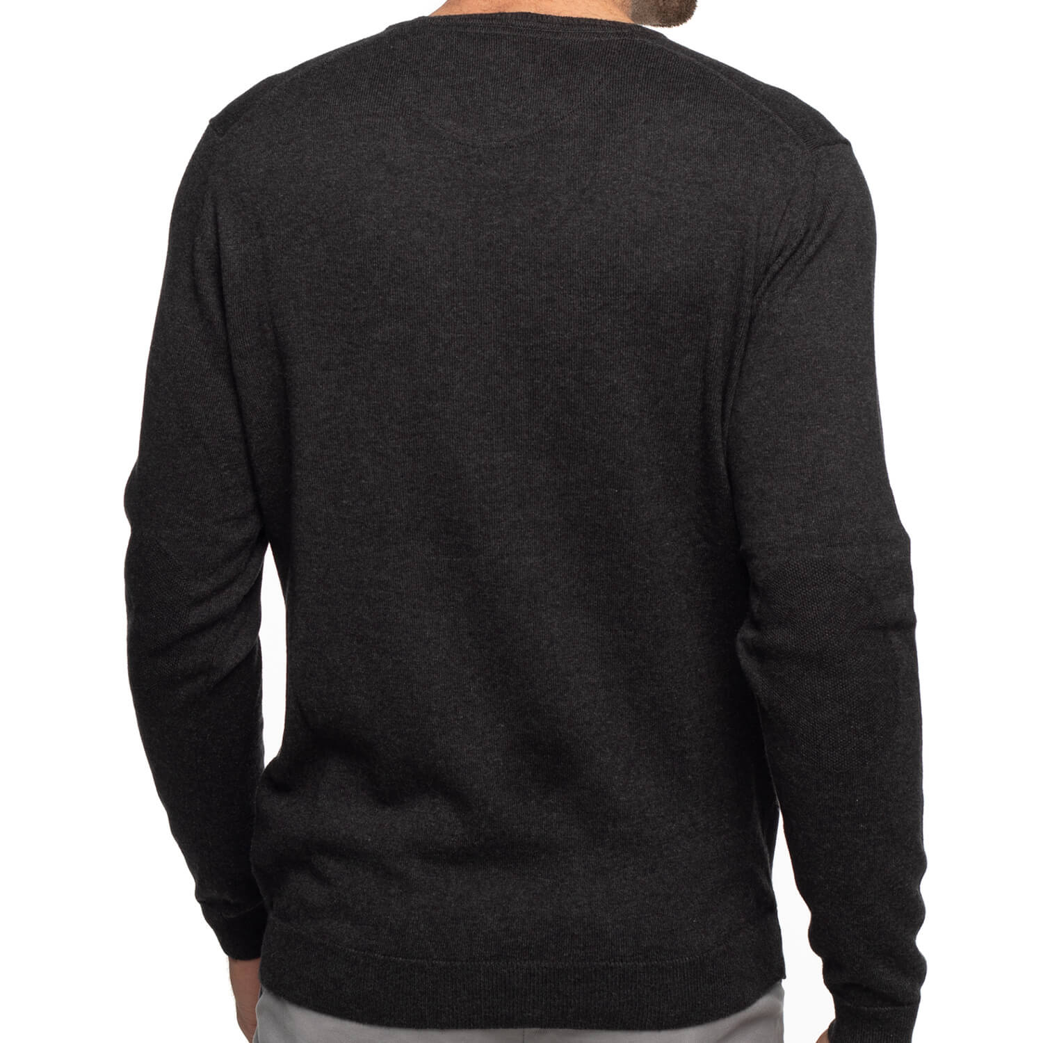 Cashmere cotton v-neck sweater