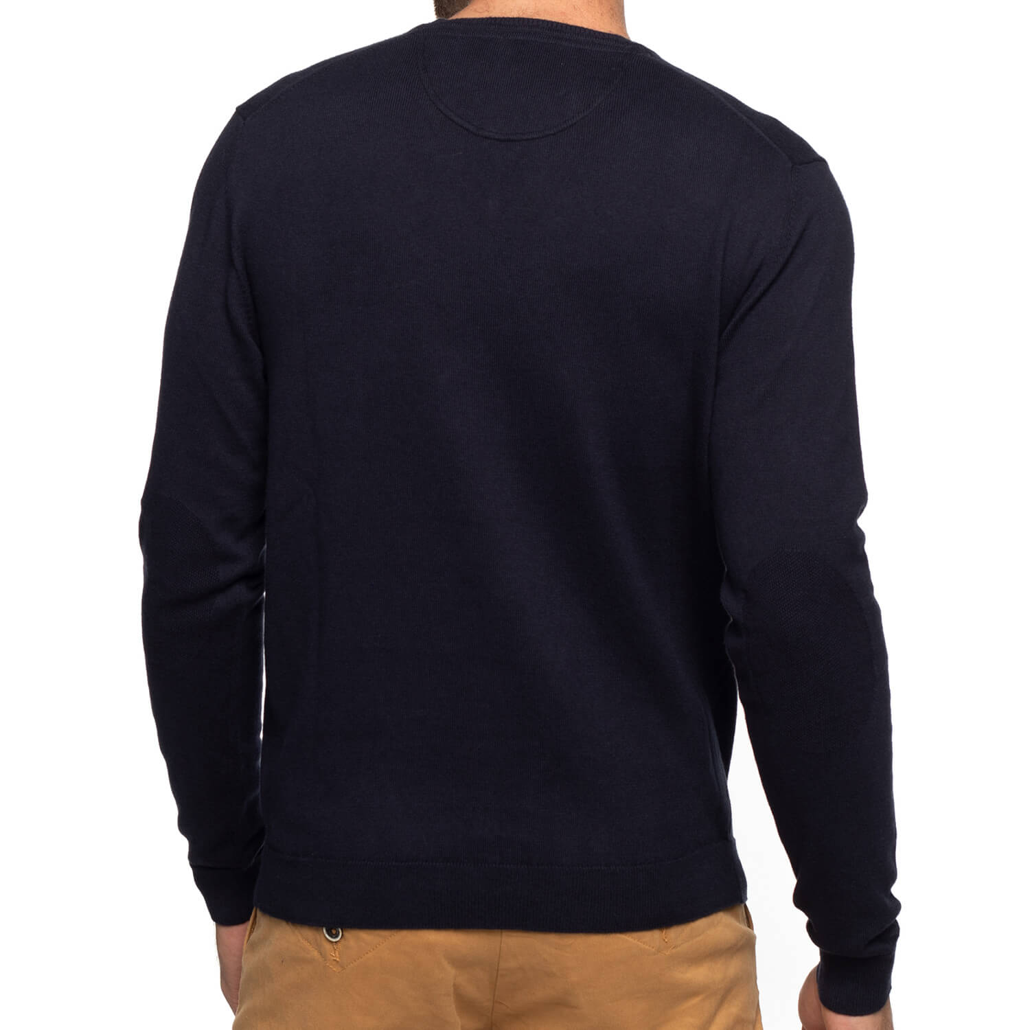 Cashmere cotton v-neck sweater