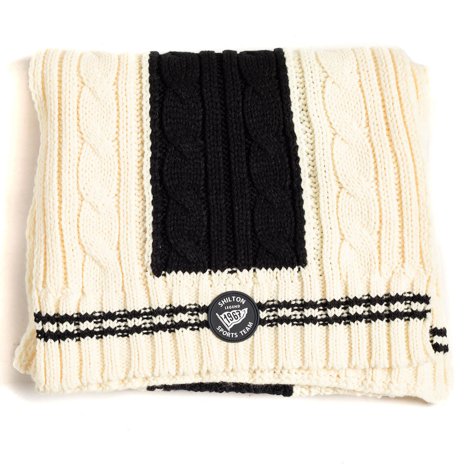 Ecru two-tone scarf - Shilton