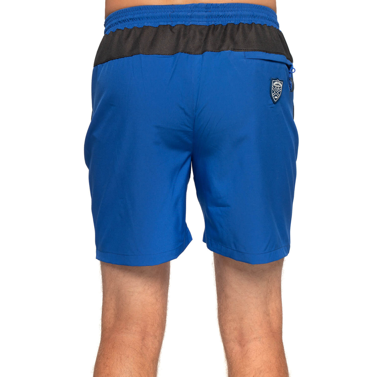 Team Indigo sport shorts - back view - Shilton