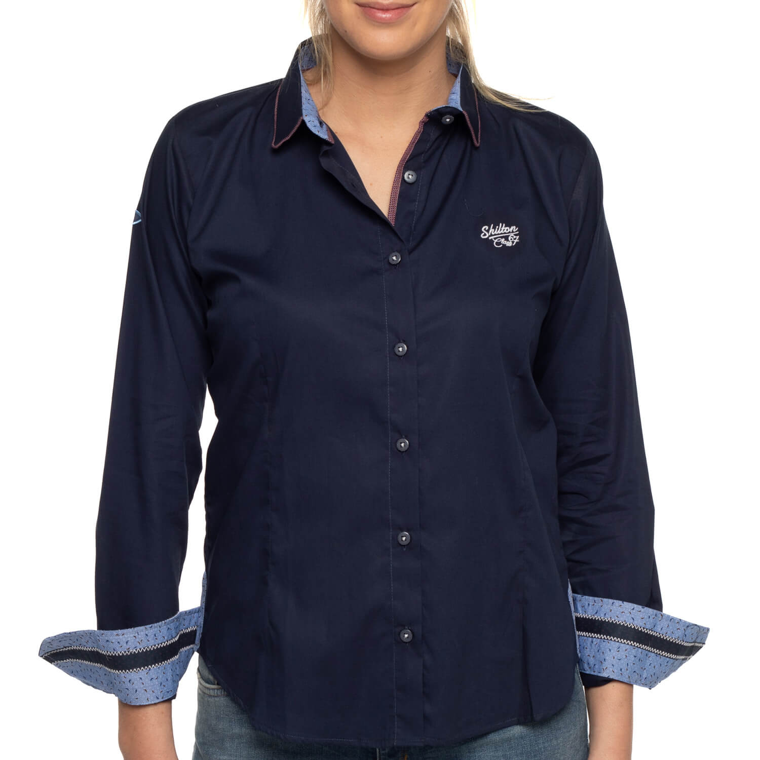 City miss Navy shirt - Shilton
