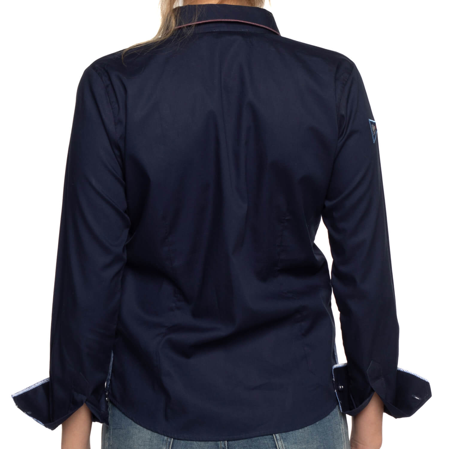 City miss Navy shirt - back view - Shilton