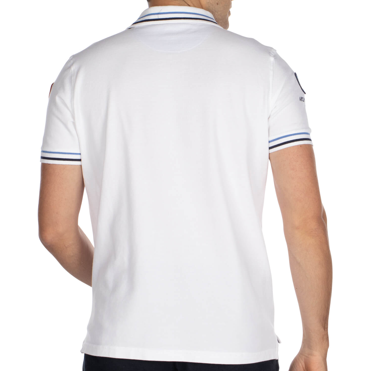 Polo rugby test match White - back view - Shilton