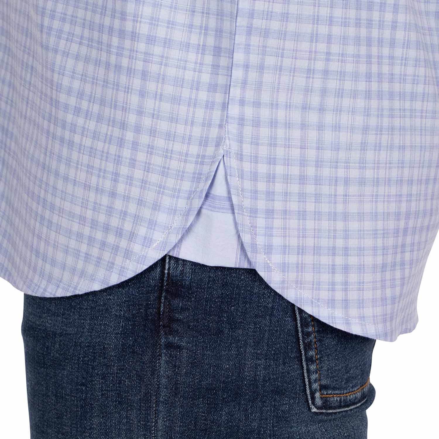 Denim check shirt