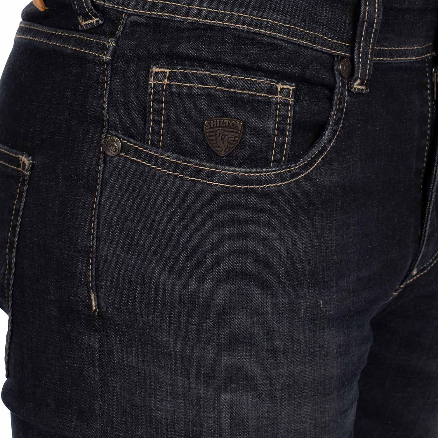 Skinny jeans with used crest
