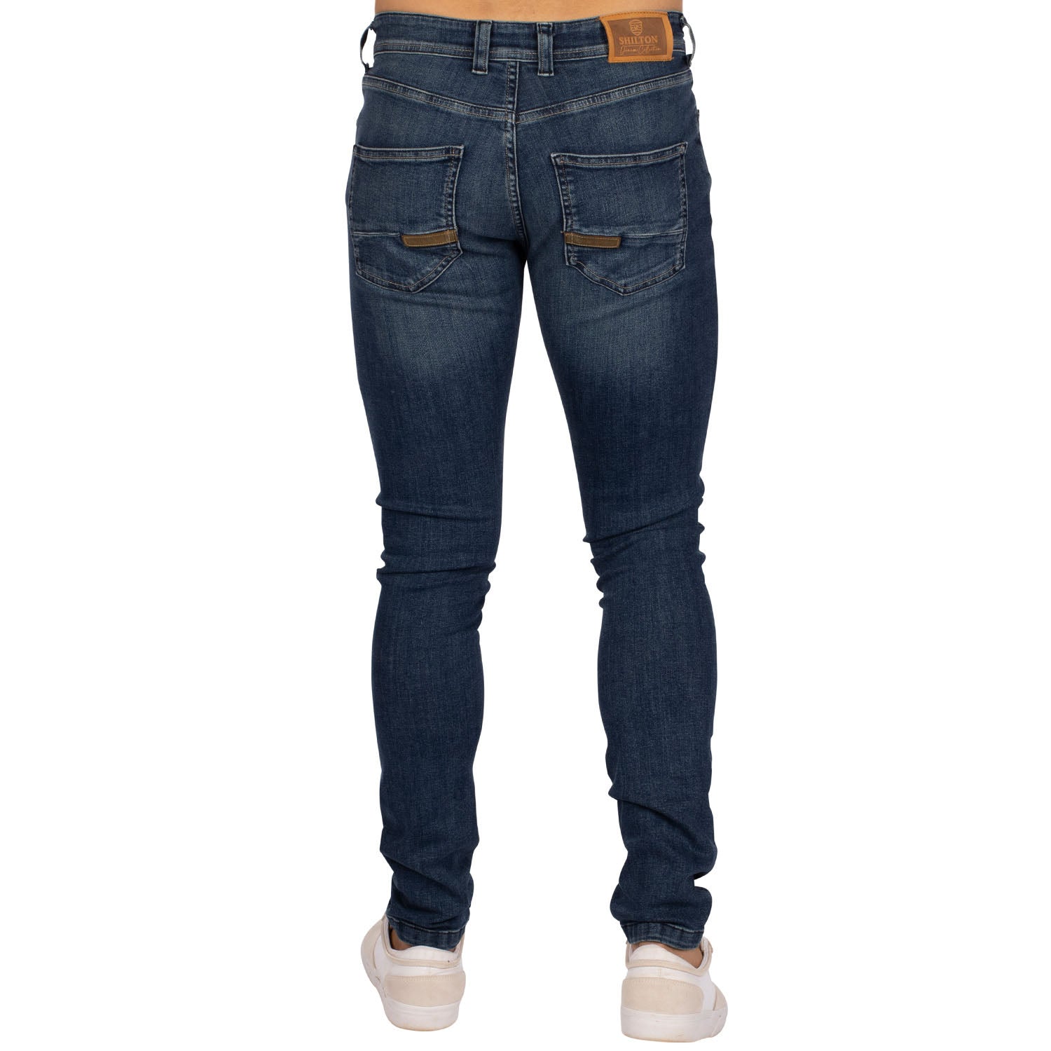 Brut Used slim teddy jeans - back view - Shilton