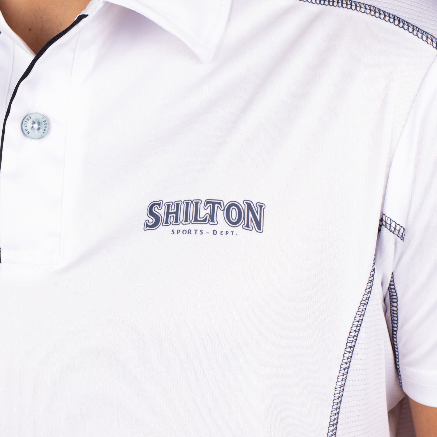 Team Polo White - back view - Shilton
